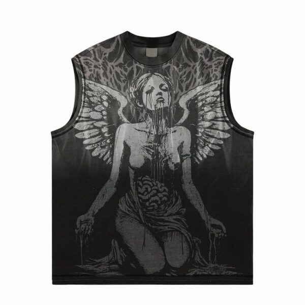 TANZO Lost Soul Acid Wash Sleeveless Tee