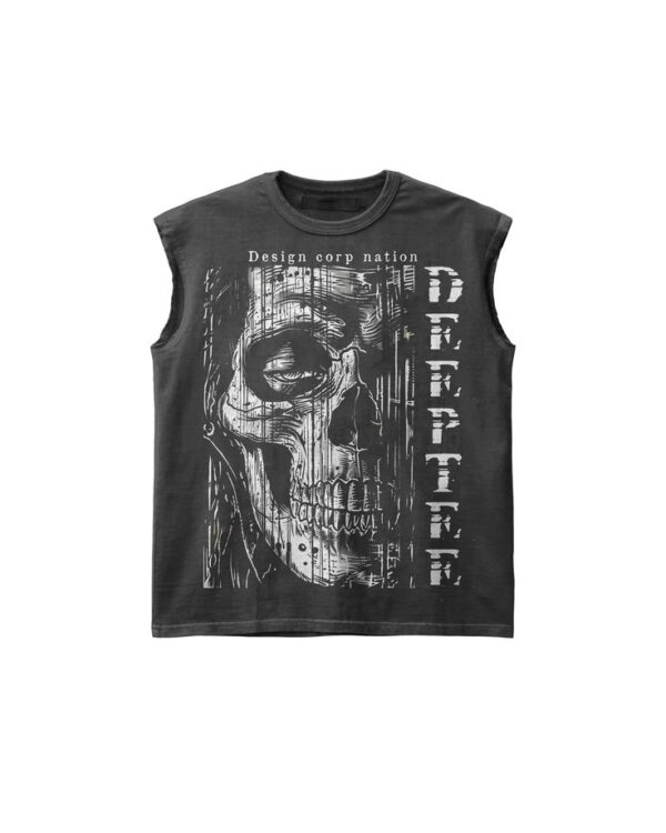 TANZO Graveborn Acid Wash Sleeveless Tee